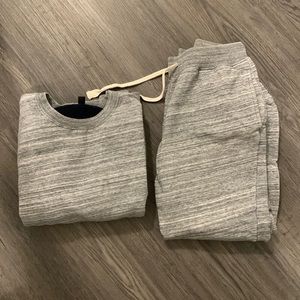 COPY - J Crew grey sweatsuit matching set SIZE XS